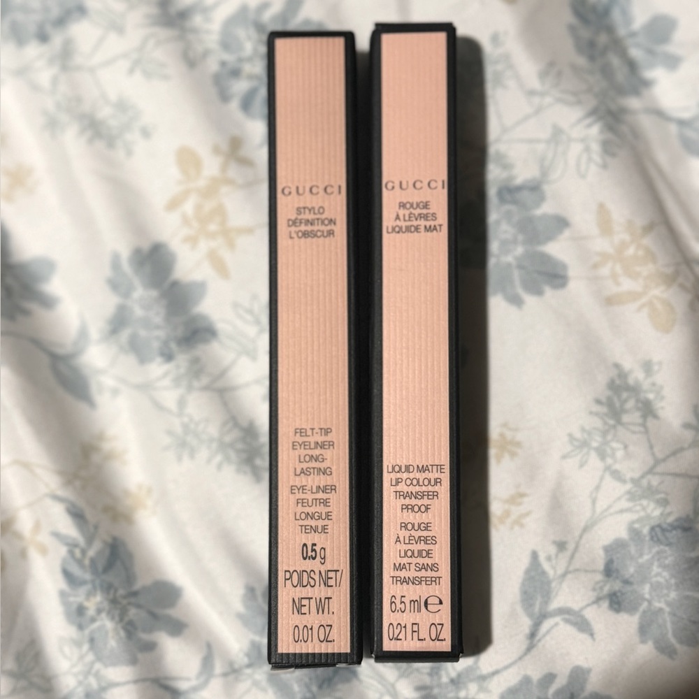 Gucci Eyeliner & Transfer proof Liquid Lipstick